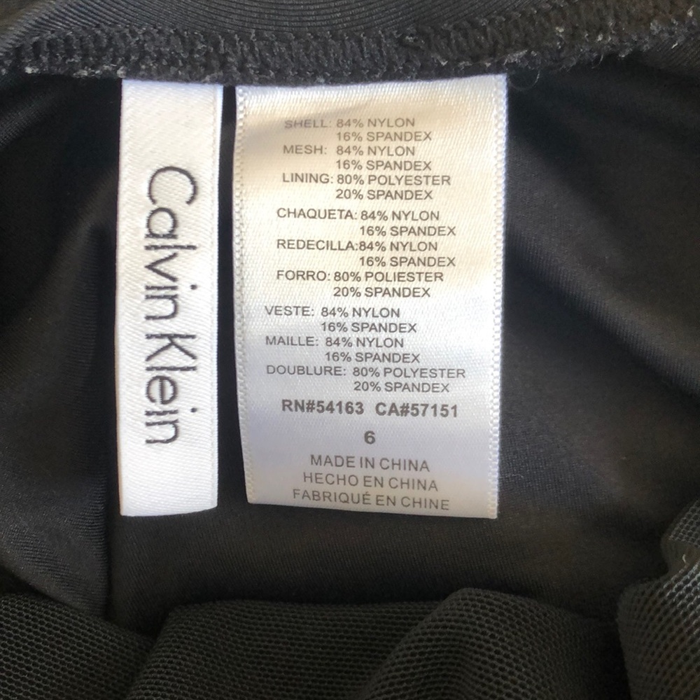 Calvin Klein swim suit size 6 black - Picture 5 of 5